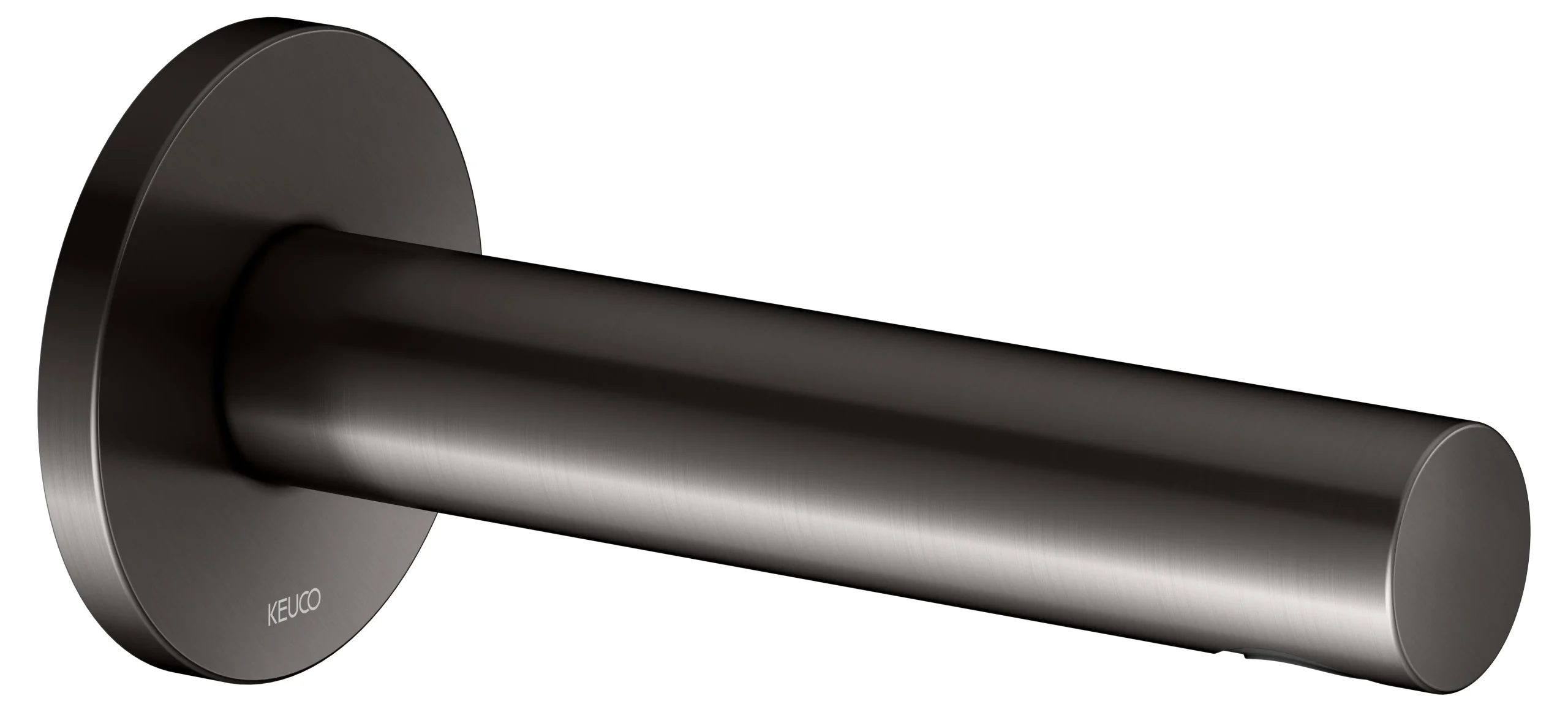IXMO Wanneneinlauf DN15 Ausladung 180 mm Titanschwarz gebürstet rund