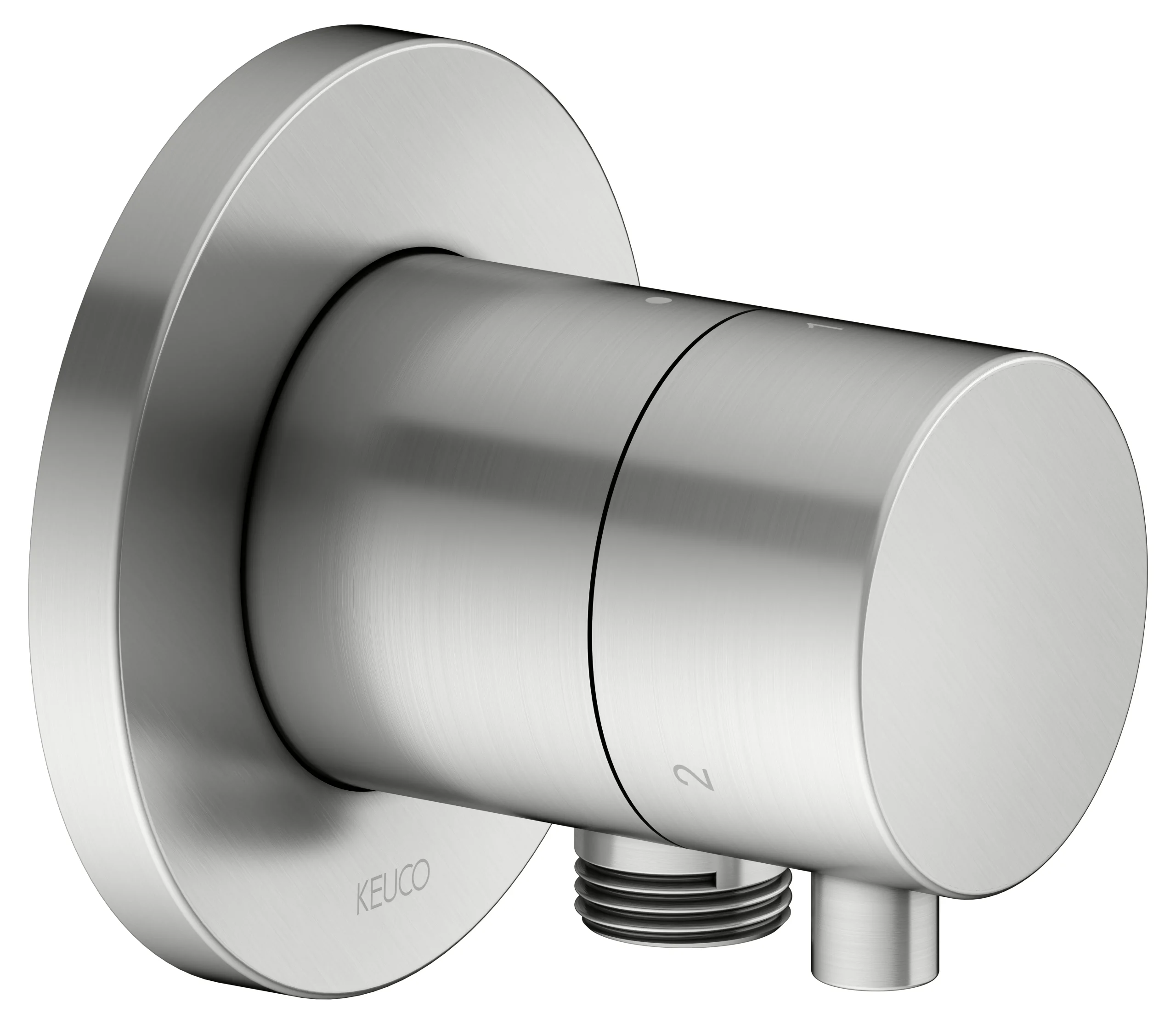 IXMO 3-Wege Umstellventil UP DN15 IXMO Comfort, rund Edelstahl-fin.