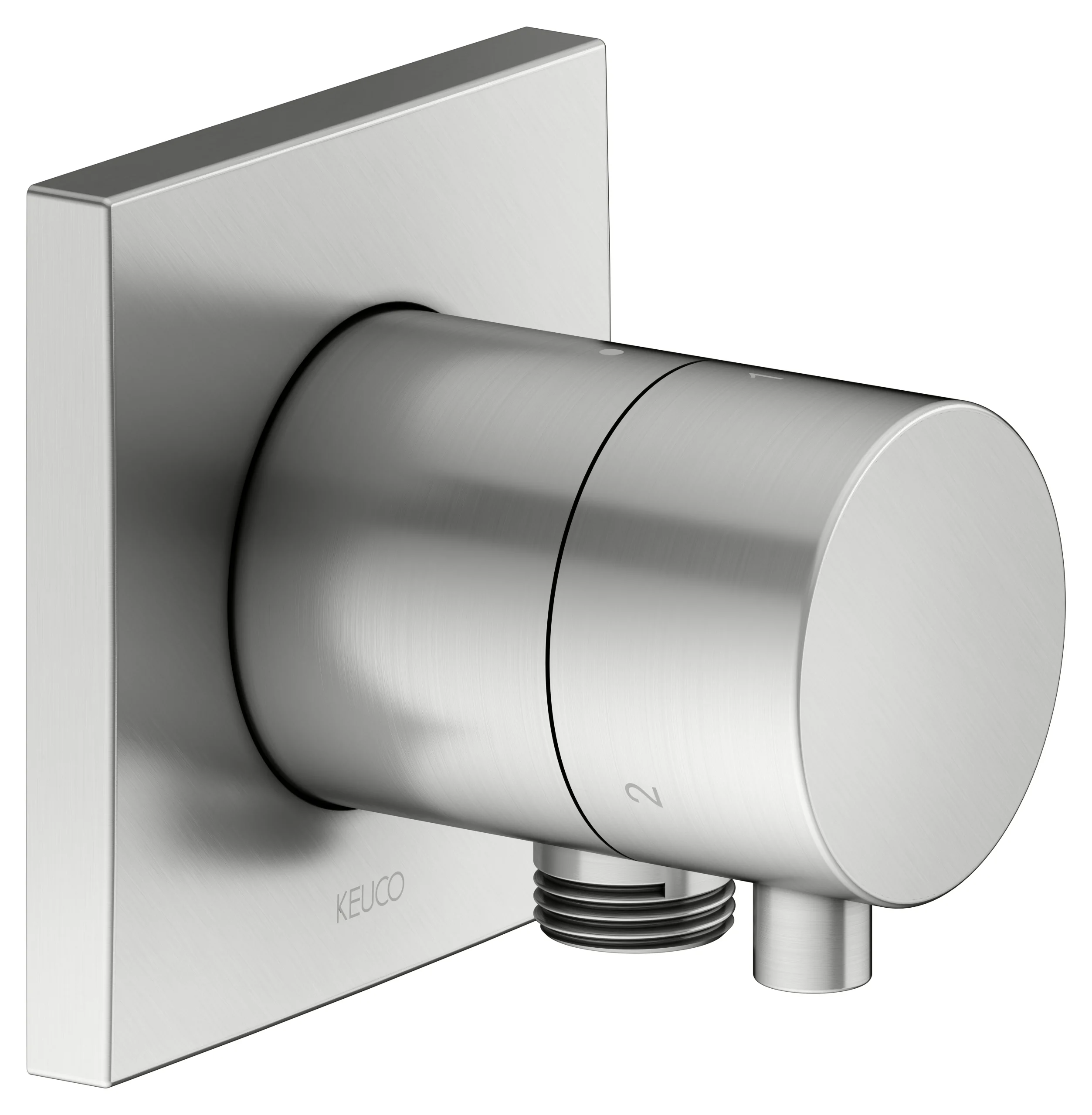 IXMO 3-Wege Umstellventil UP DN15 IXMO Comfort, eckig Edelstahl-fin.