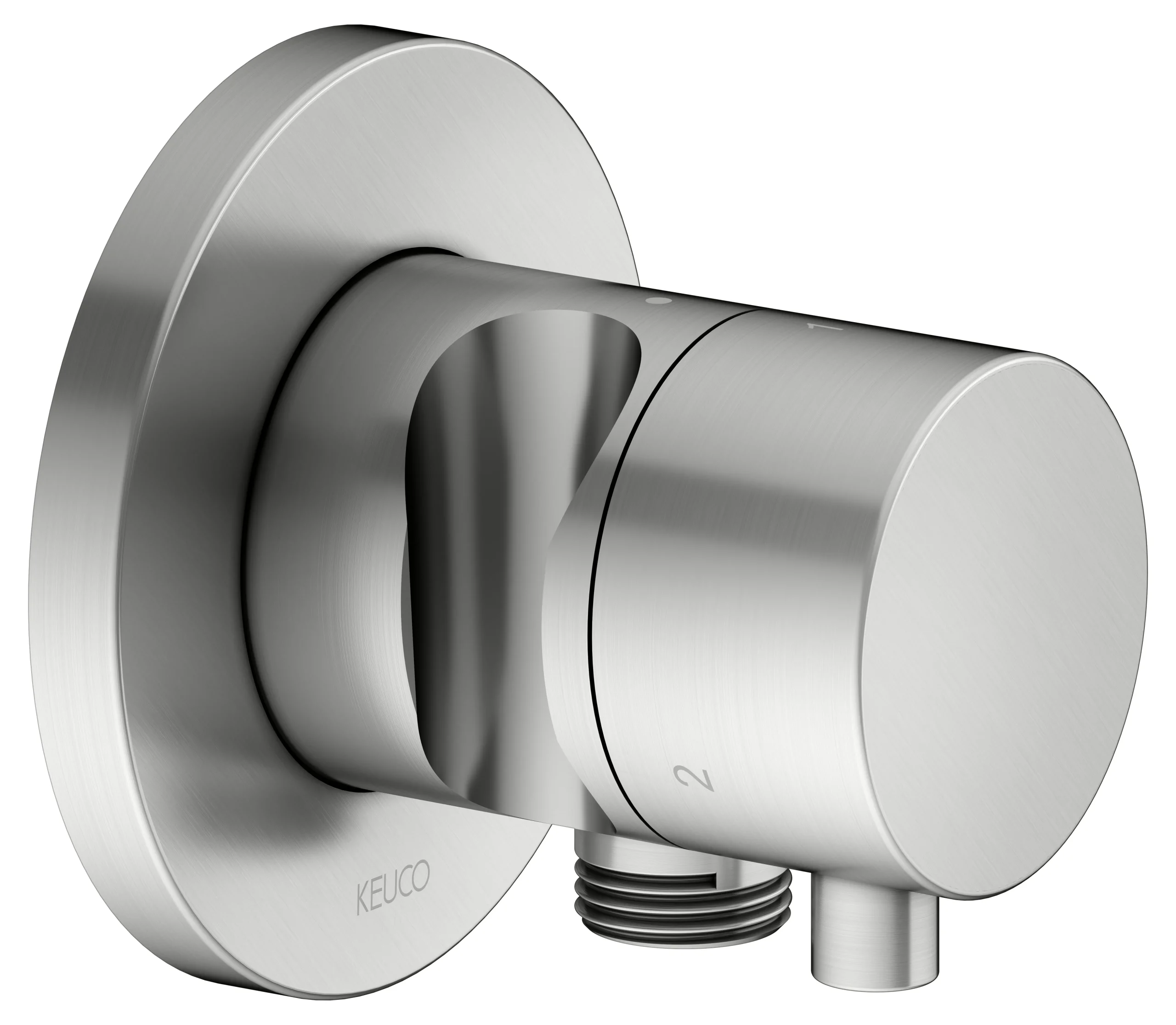 IXMO 3-Wege Umstellventil UP DN15 IXMO Comfort, rund Edelstahl-fin