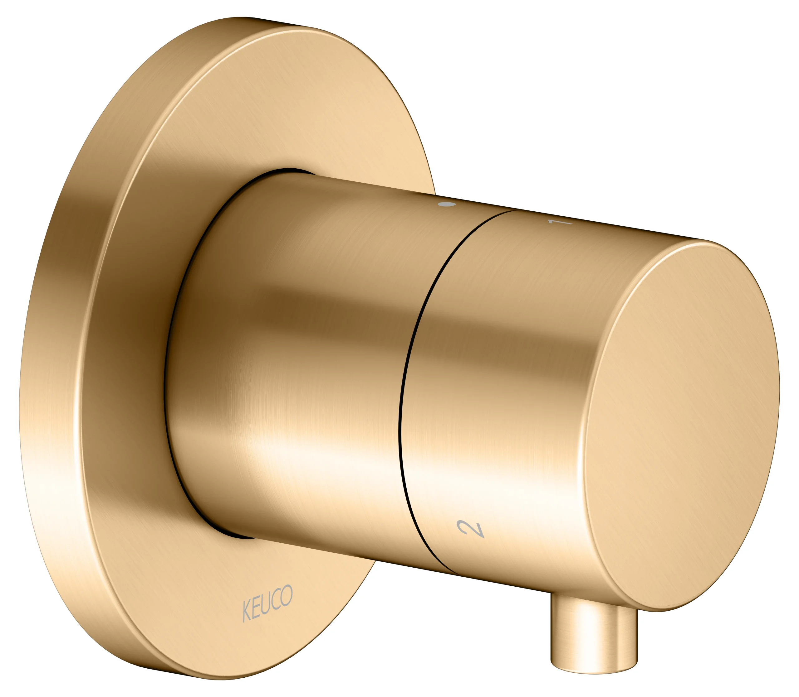 IXMO 3-Wege Umstellventil UP DN15 Messing gebürstet