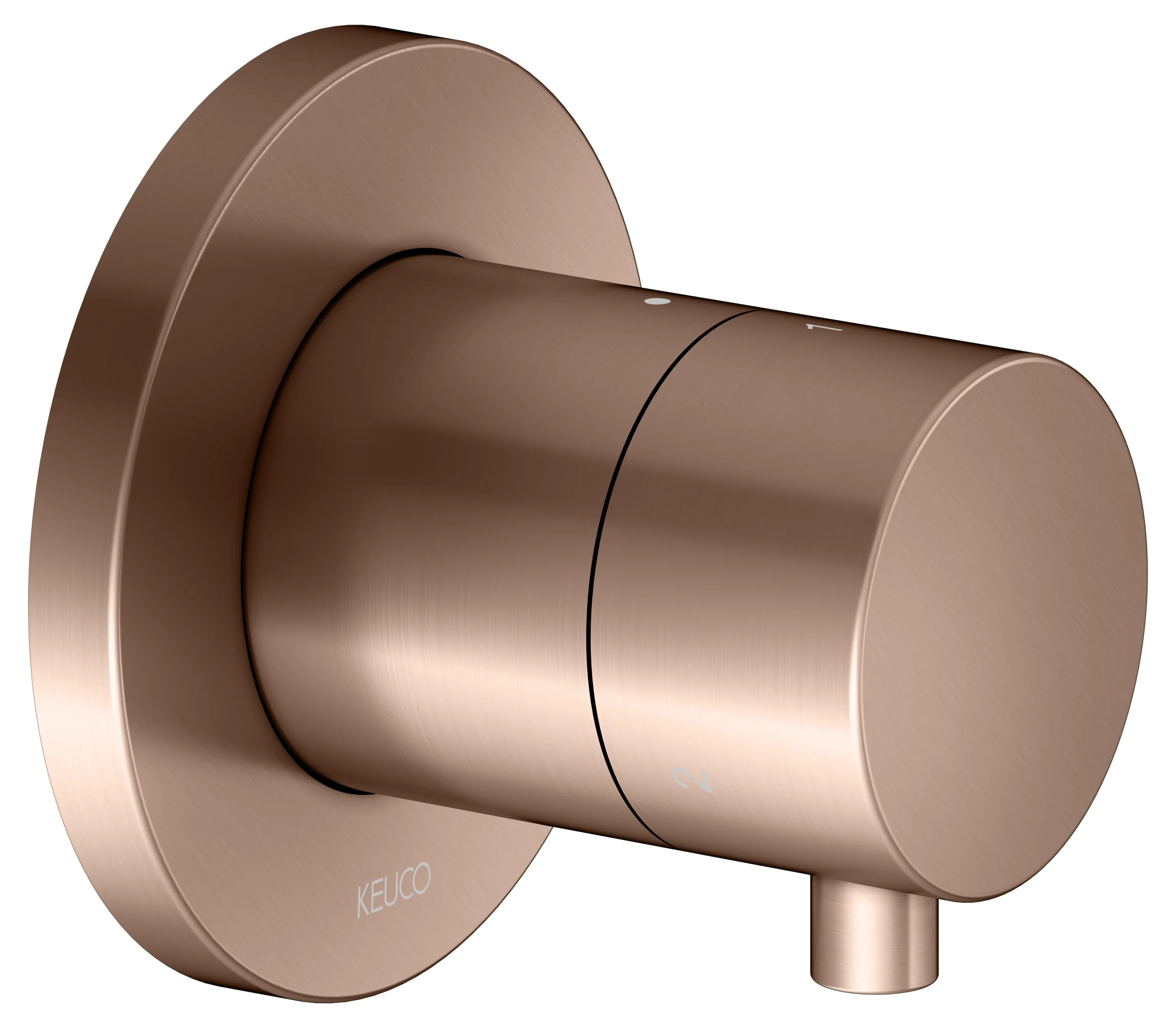 IXMO 3-Wege Umstellventil UP DN15 Rotgold gebürstet