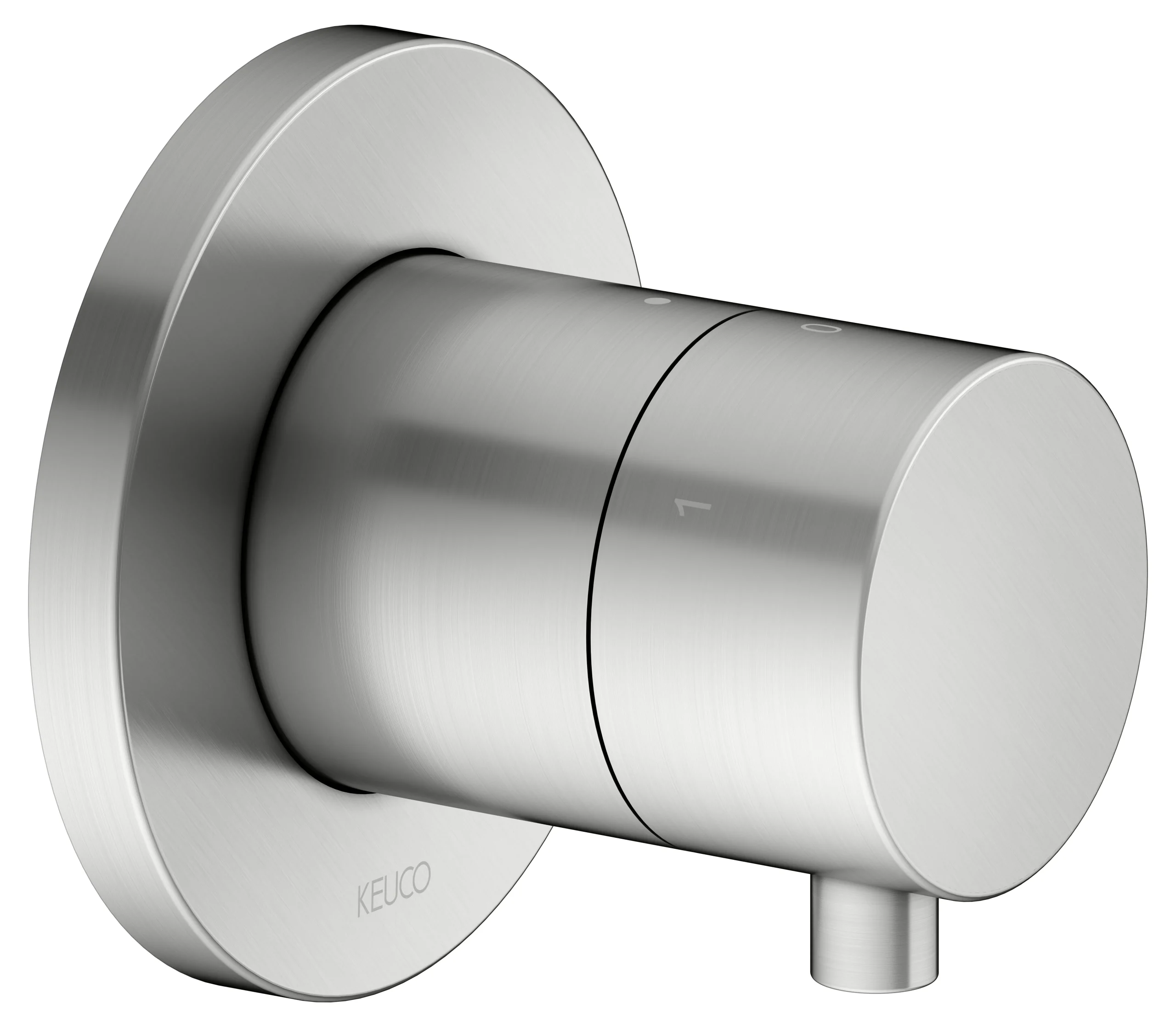 IXMO 3-Wege Ab- u. Umstellventil UP Edelstahl-fin.