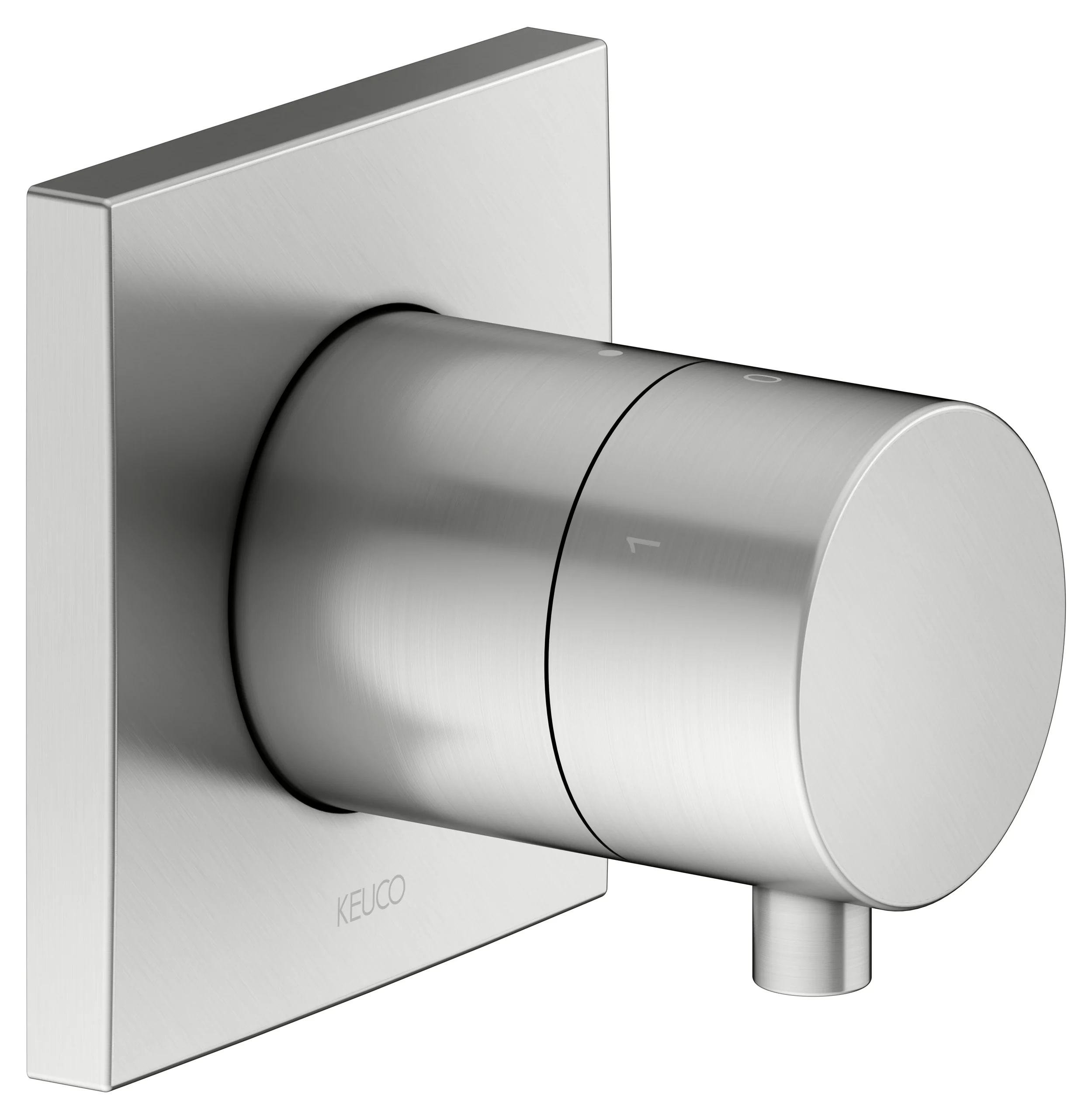 IXMO 3-Wege Ab- u. Umstellventil UP Edelstahl-finish