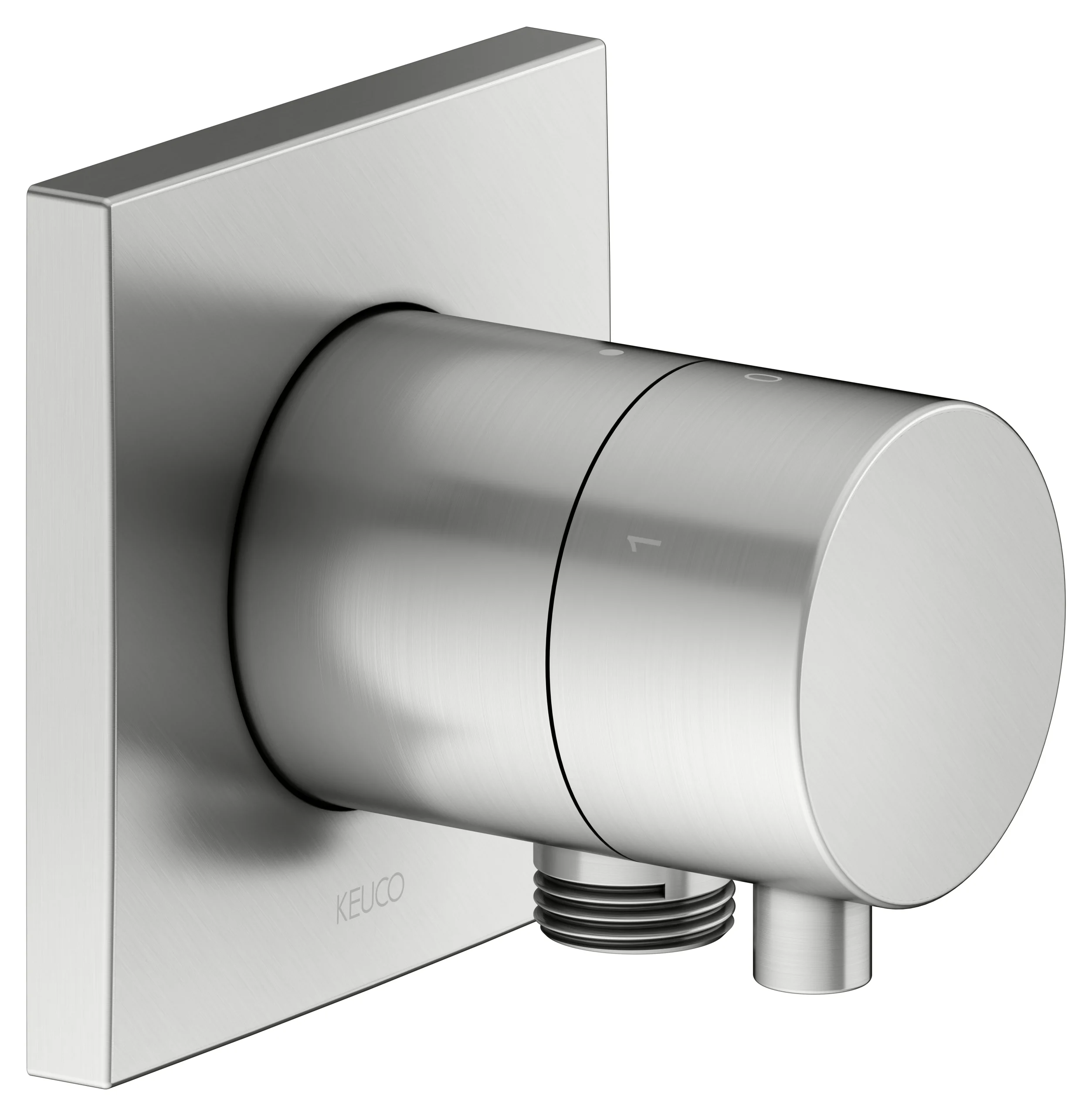 IXMO 3-Wege Ab- u. Umstellventil UP IXMO Comfort, eckig Edelstahl-finish