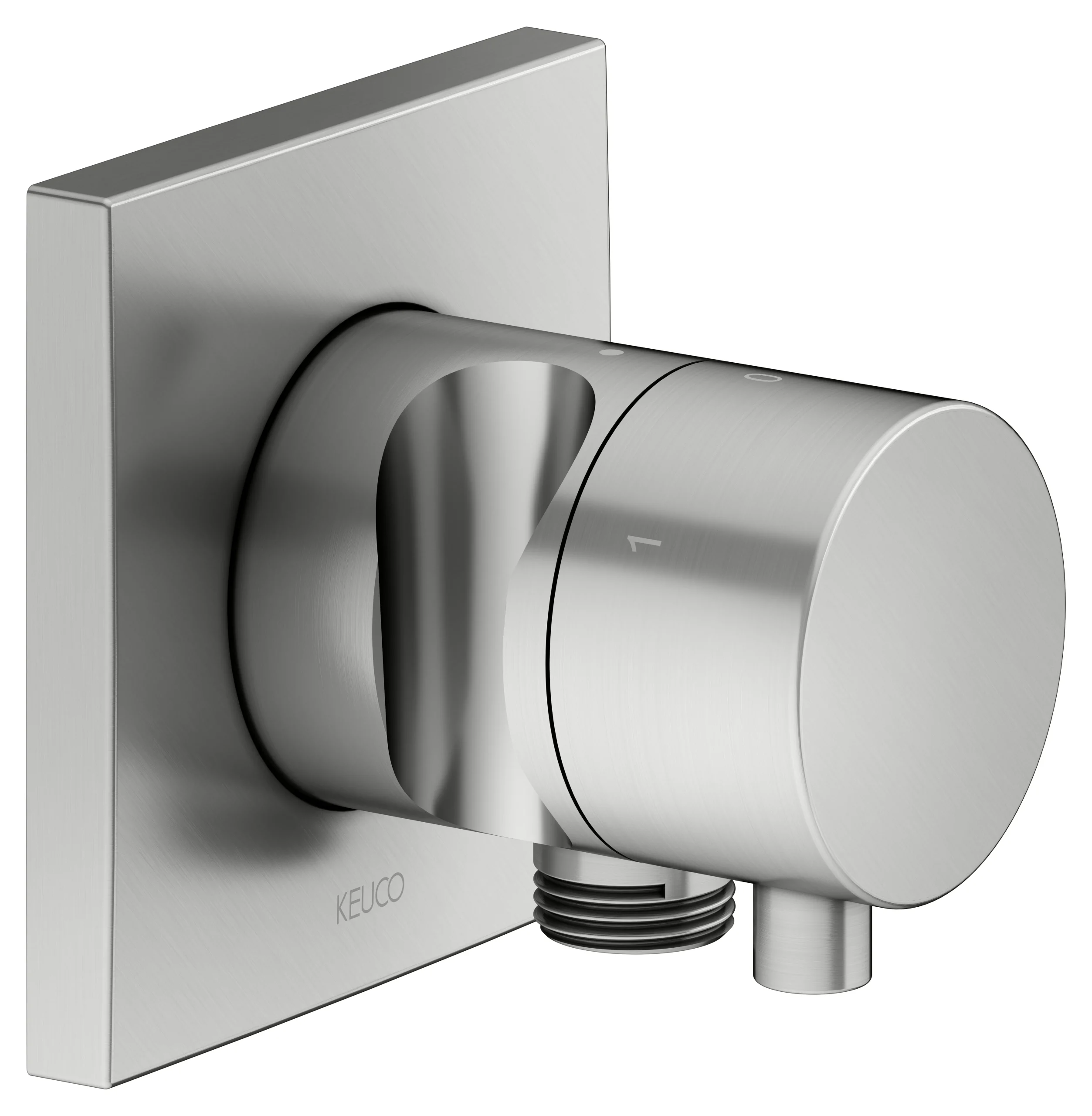 IXMO 3-Wege Ab- u. Umstellventil UP IXMO Comfort, eckig Edelstahl-fin.