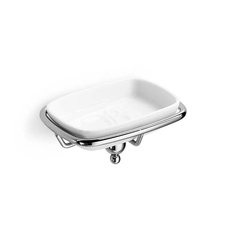 LINEABETA VENESSIA SEIFENSCHALE AUS VERCHROMTEM MESSING MIT UNTERTASSE