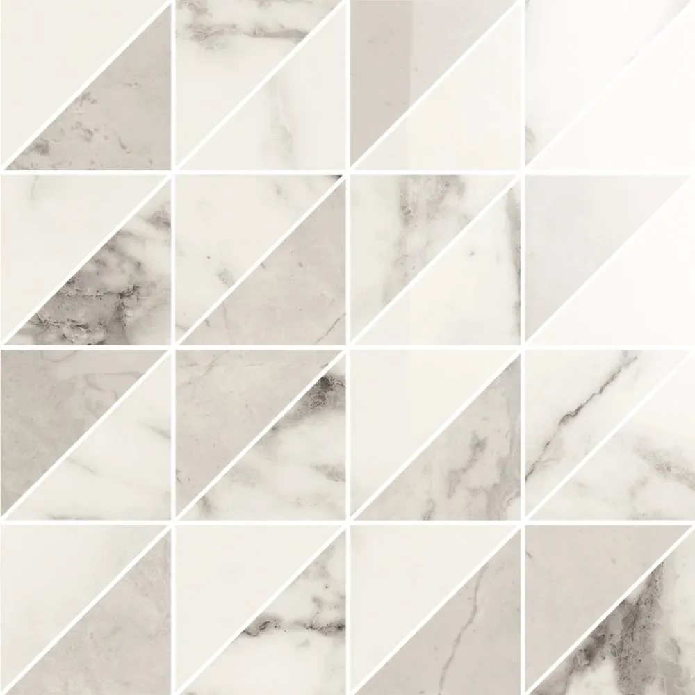 PANARIA FLIESEN ETERNITY MOSAIK GEMS ARABESQUE PEARL LUX REKTIFIZIERT 30X30