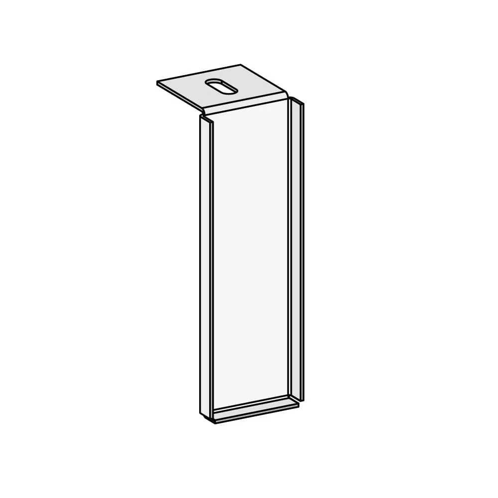 Kippsicherung Deckenverankerung für Fachbodenregale Stecksystem T-Profil | Inkl. Montagematerial | Lichtgrau