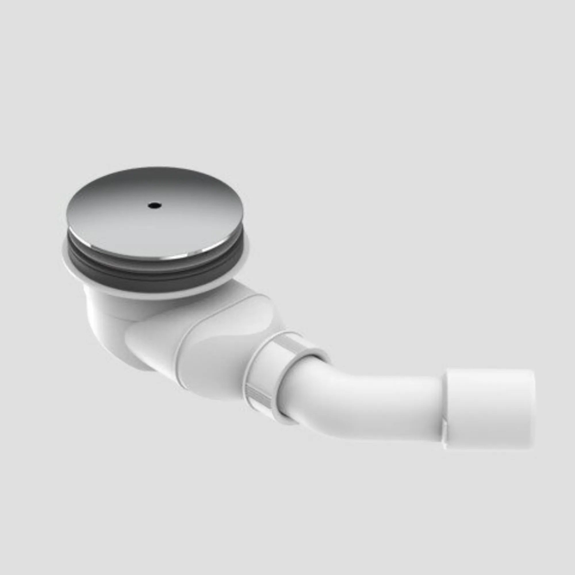 Duschwannenablauf DN 90 mit Chrome Abdeckung, chrom