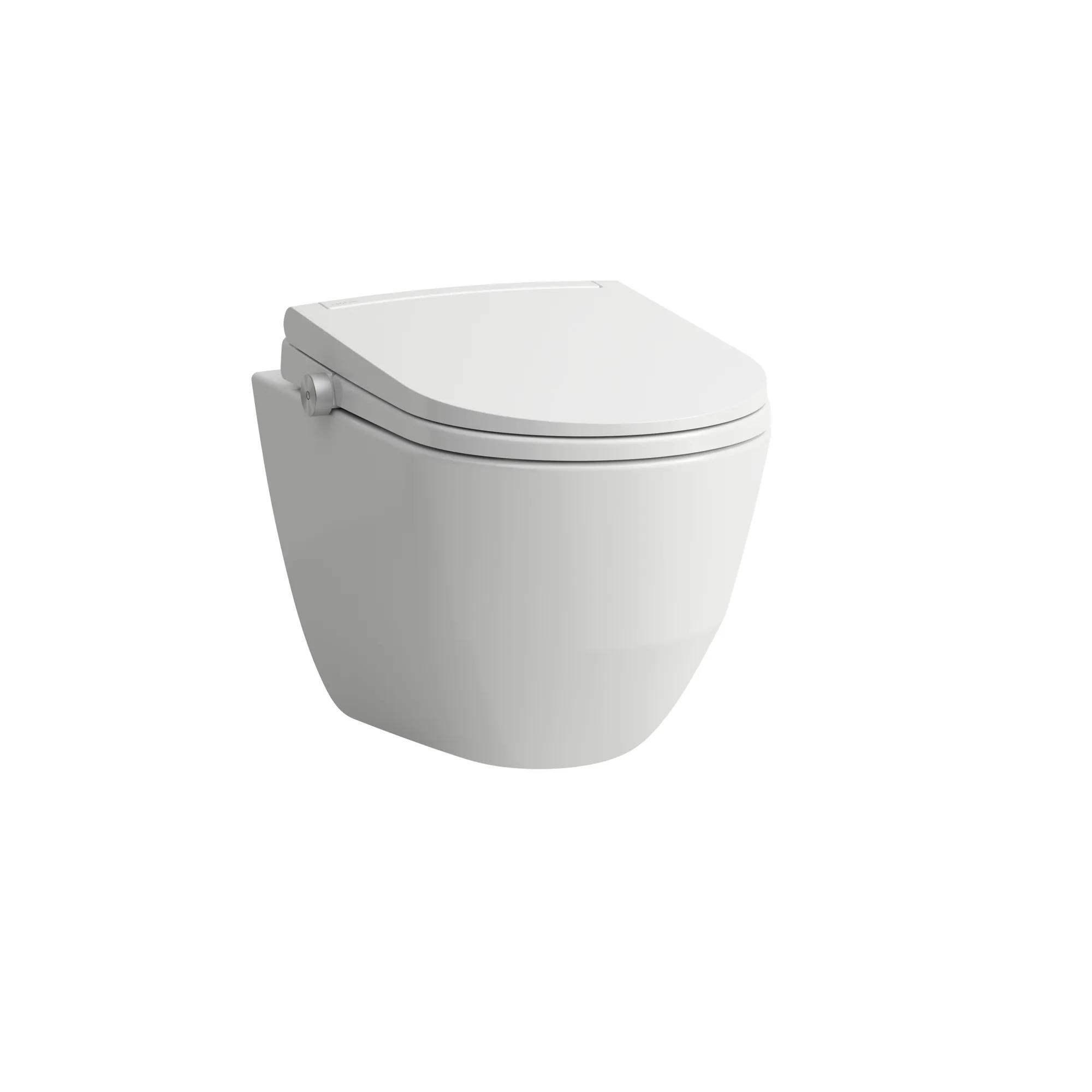 CLEANET PRO COMFORT LITE Spülrandloses Wand-WC mit verdeckter Befestigung, erhöht, Tiefspüler für 4/2l-Spülung ohne Dusch-WC Aufsatz mit Fernbedeinung, Fön & Sitzheizung, weiß