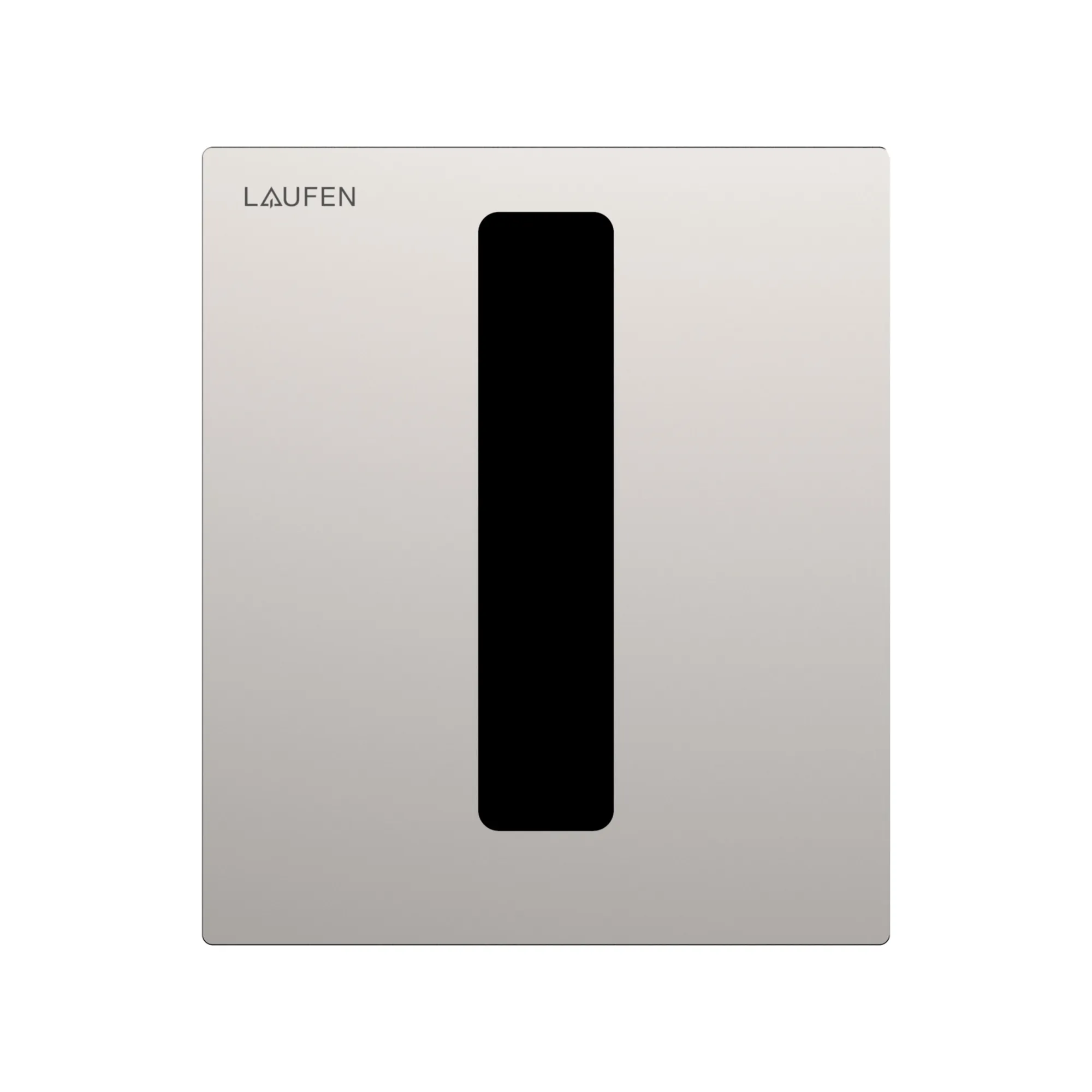 INEO E-AU 105 Betätigungsplatte Urinal Edelstahl gebürstet mit Taste schwarz