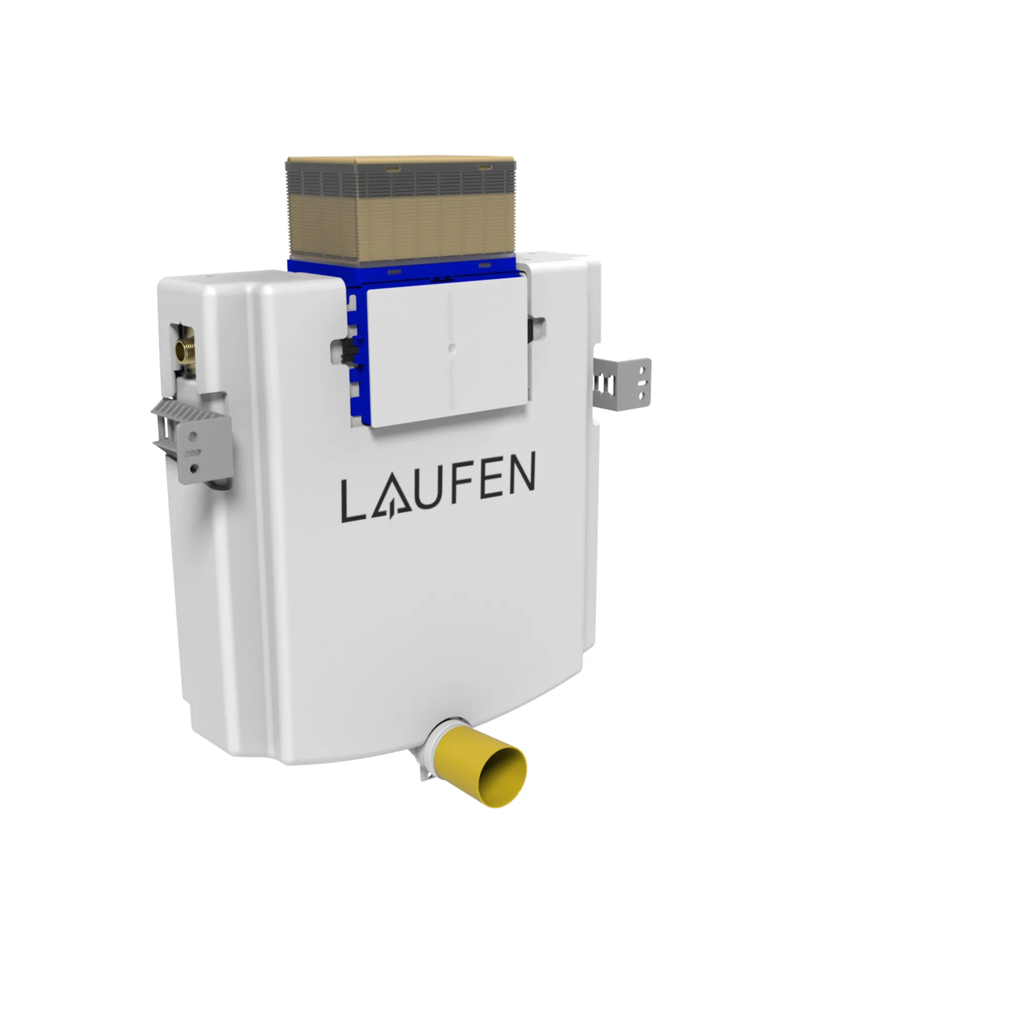 INEOLINK Nassbauelement für bodenstehende WCs, Betätigung von vorne und oben