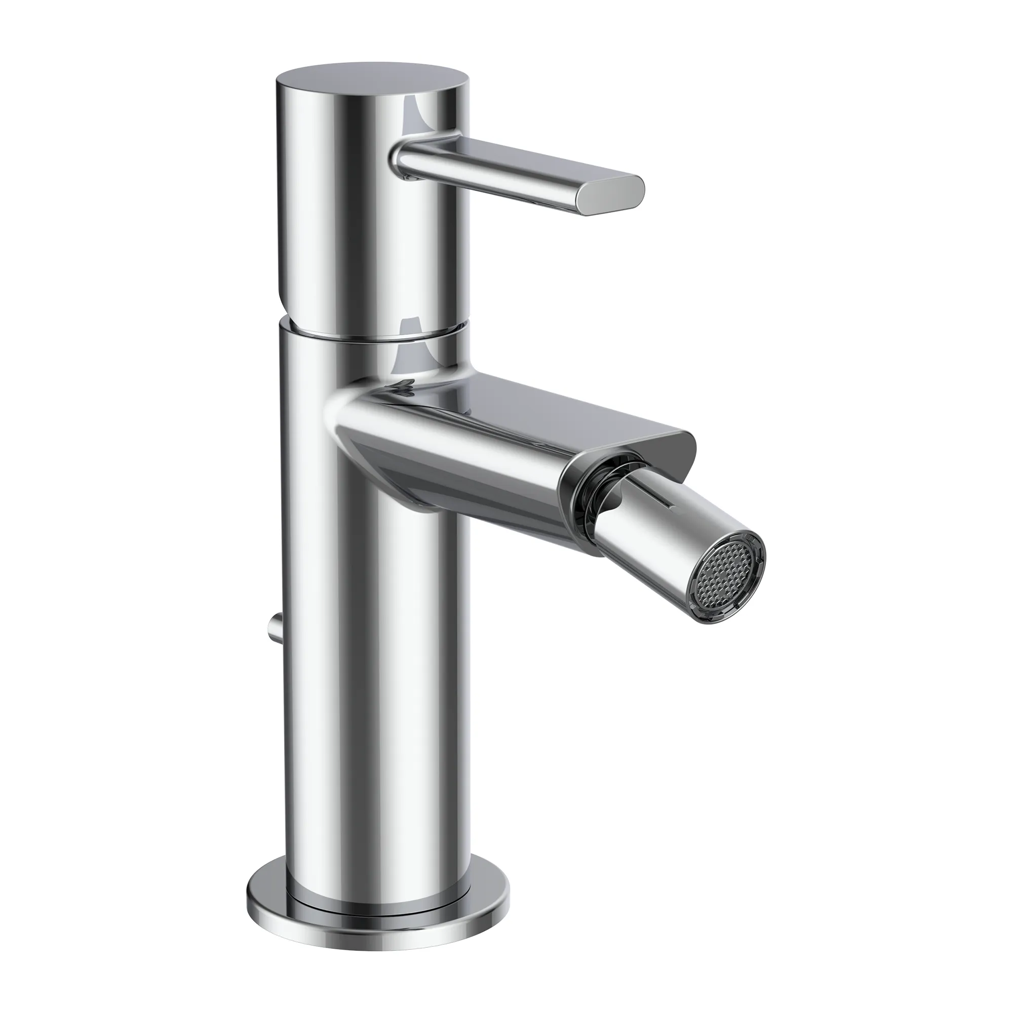 Einhebel-Bidetmischer MEDA Festauslauf Ausladung 95 mm mit Ablaufventil chrom