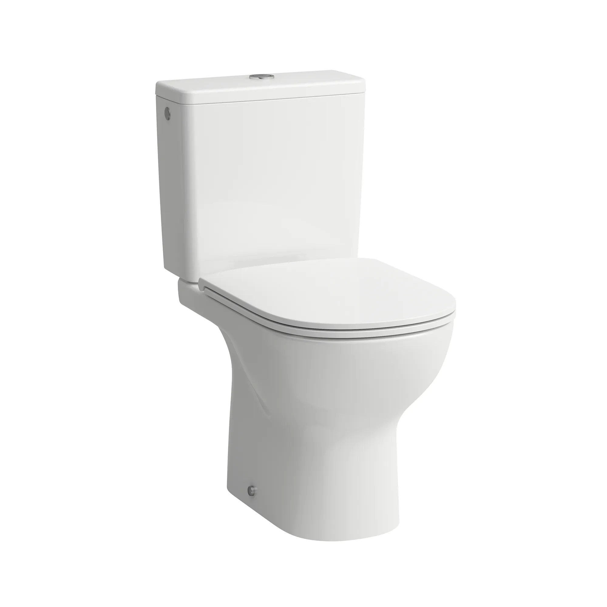 Tiefspül-WCKombi LUA 670x360x400, spülrandlos Abg. senkrecht Weiß