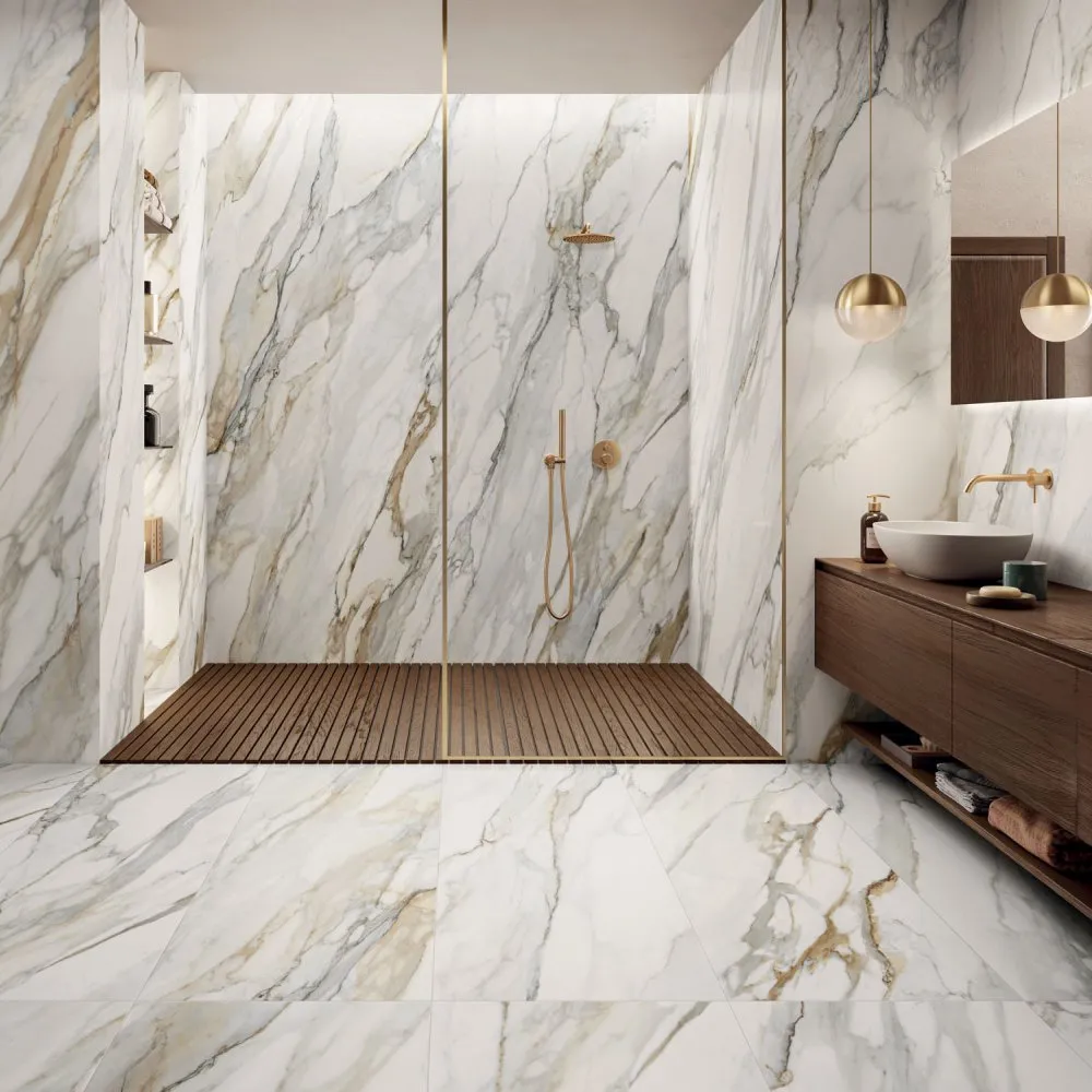 PANARIA FLIESEN PERPETUAL VENATO GOLD SOFT REKTIFIZIERT 120X120