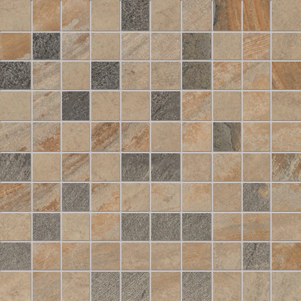 ERGON CORNERSTONE MOSAICO SLATE MULTICOLOR NATURAL 30X30