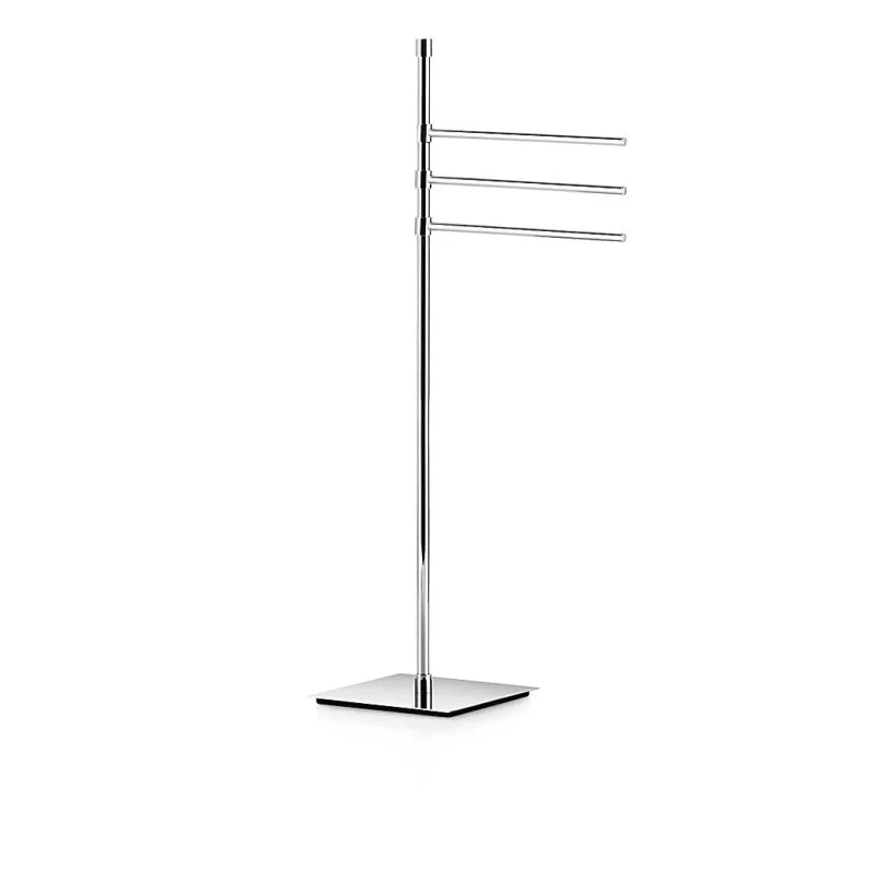 LINEABETA RANPIN SOCKEL QUADRATISCH 3 VERCHROMTE MESSINGHANDTUCHHALTER