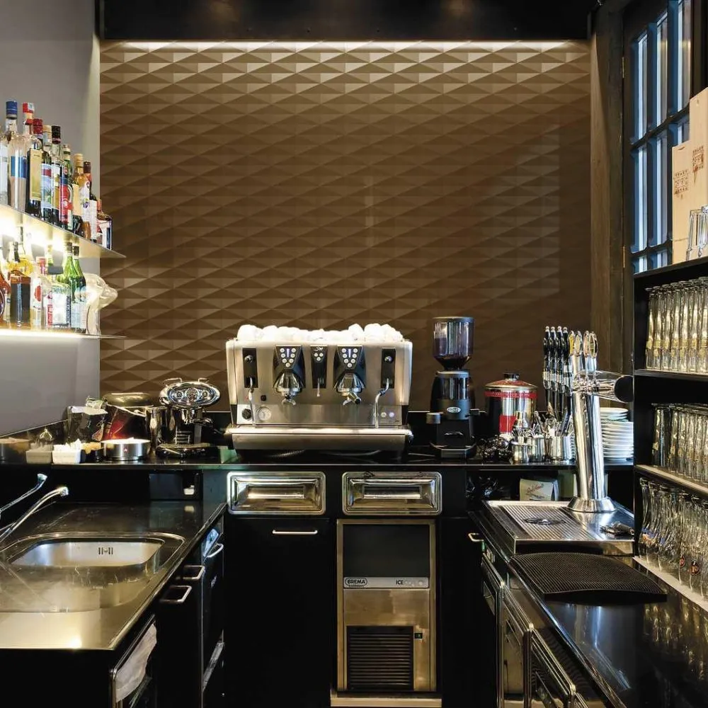 MARAZZI FLIESEN ECLETTICA BRONZE STRUTTURA DIAMOND 3D REKTIFIZIERT 40X120