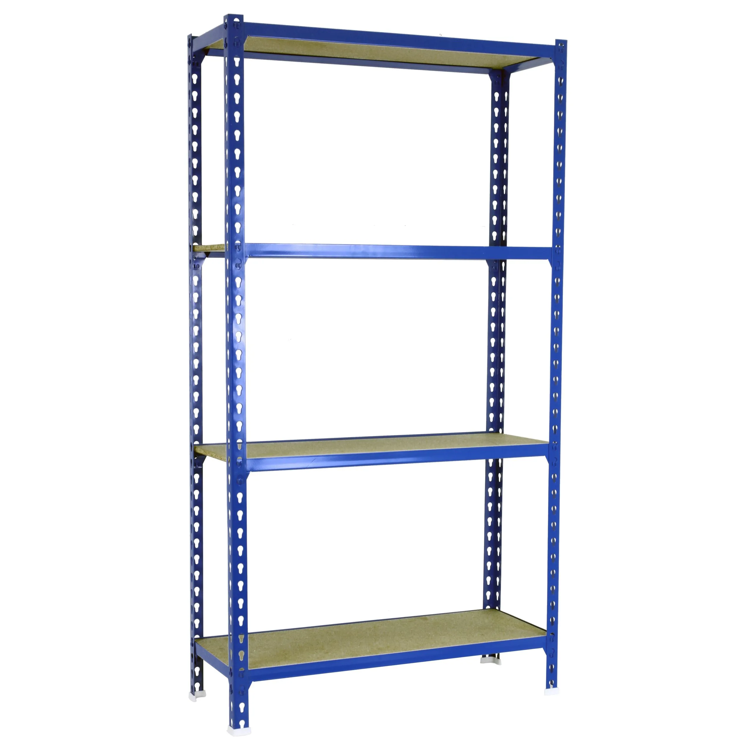 Schwerlastregal MID MULI | HxBxT 150x90x50cm | 4 Fachböden | Fachlast 150kg | Blau | Lagerregal Kellerregal Werkstattregal Metallregal Fachbodenregal Steckregal