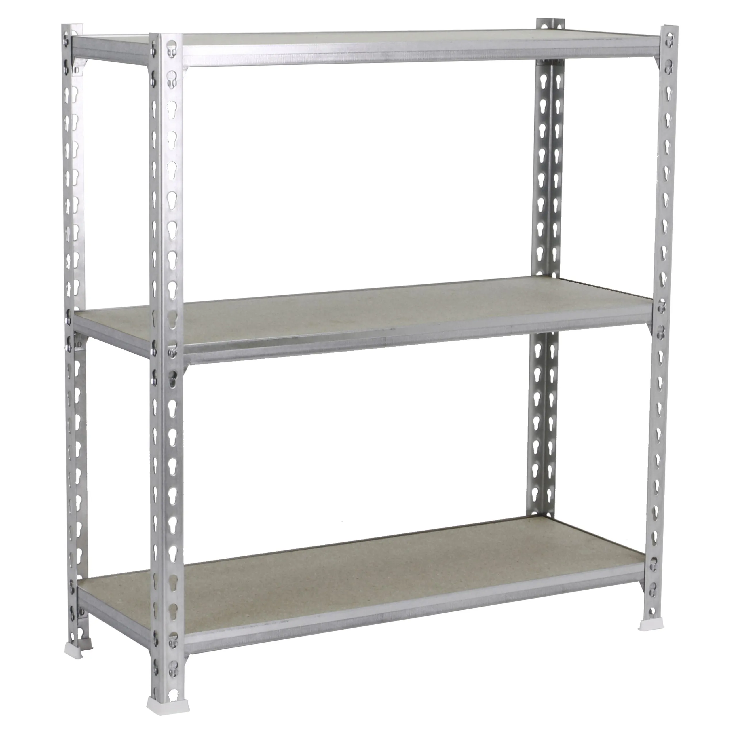 Schwerlastregal SMALL MULI | HxBxT 100x110x30cm | 3 Fachböden | Fachlast 200kg | Verzinkt | Lagerregal Kellerregal Werkstattregal Metallregal Fachbodenregal Steckregal