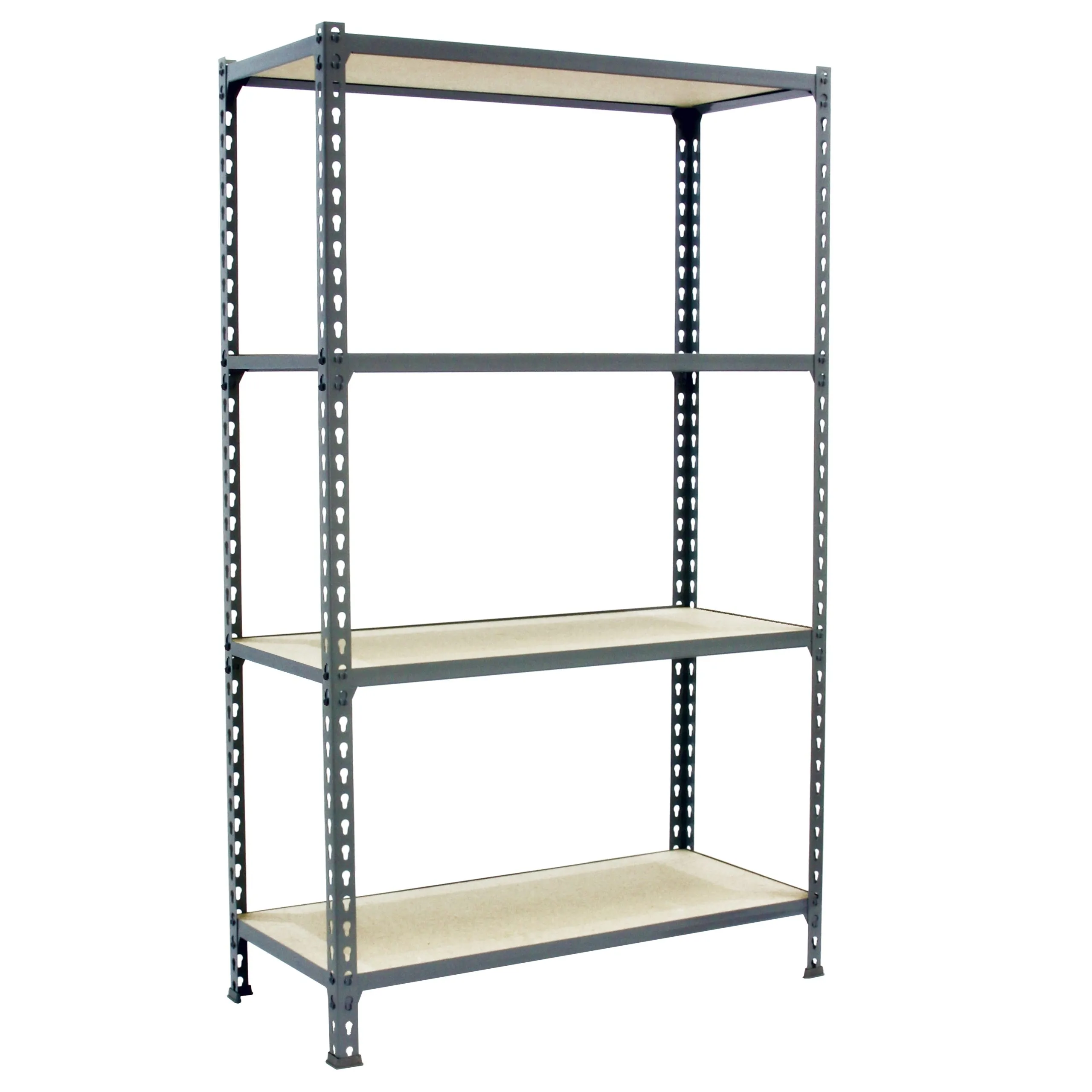 Schwerlastregal MID MULI | HxBxT 150x110x50cm | 4 Fachböden | Fachlast 200kg | Verzinkt | Lagerregal Kellerregal Werkstattregal Metallregal Fachbodenregal Steckregal