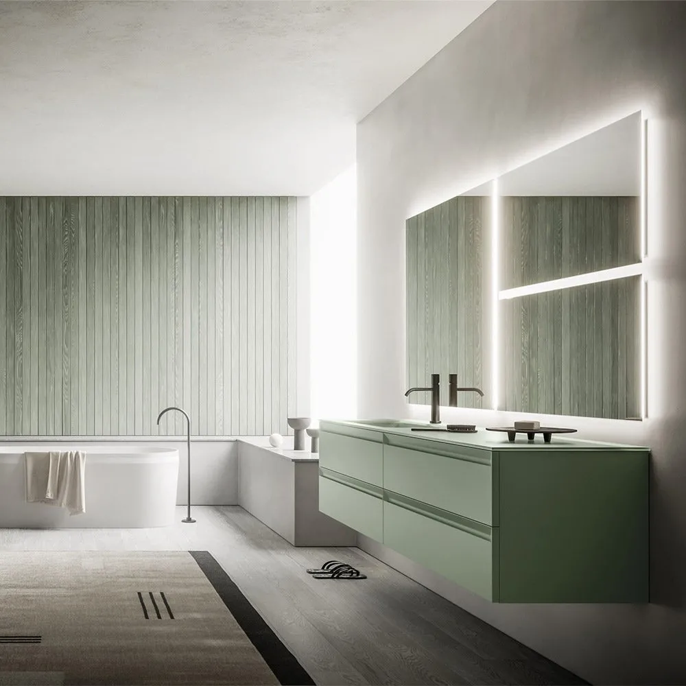 ARBI FOLD 01 WASCHTISCHUNTERSCHRANK 4 SCHUBLADEN UND SPIEGEL