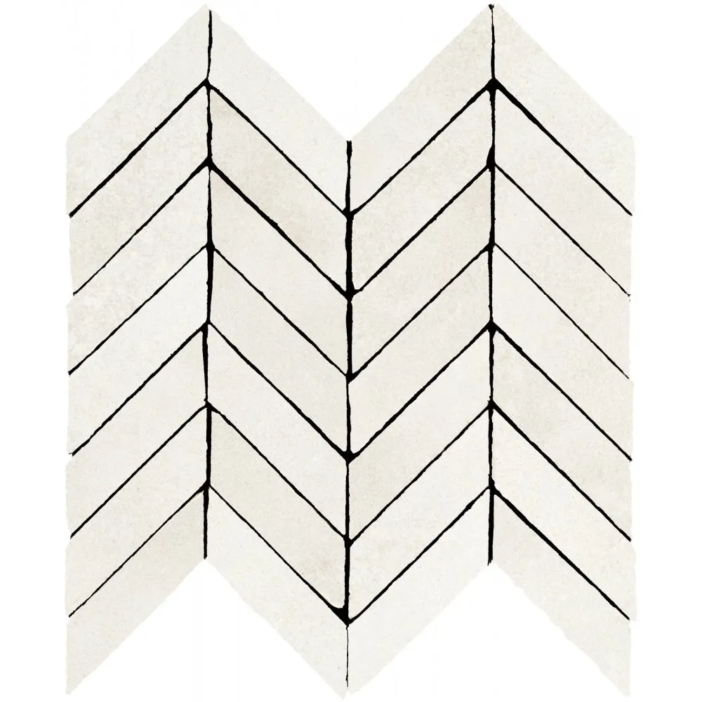 MARAZZI ALCHIMIA FLIESEN MOSAIK SPINA WHITE NATURAL 30X37