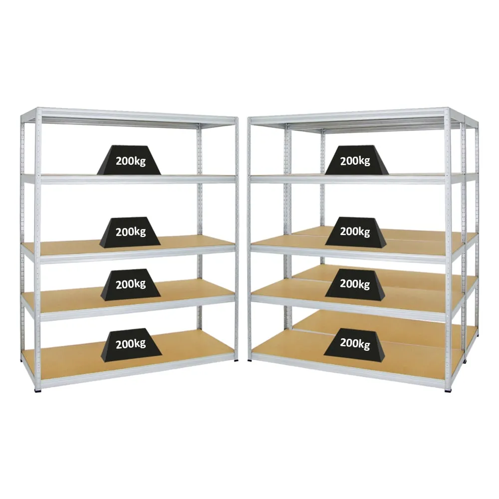 Mega Deal | 3x Schwerlastregal Giant Elephant | HxBxT 180x150x60 cm |  Fachlast 200kg | Verzinkt