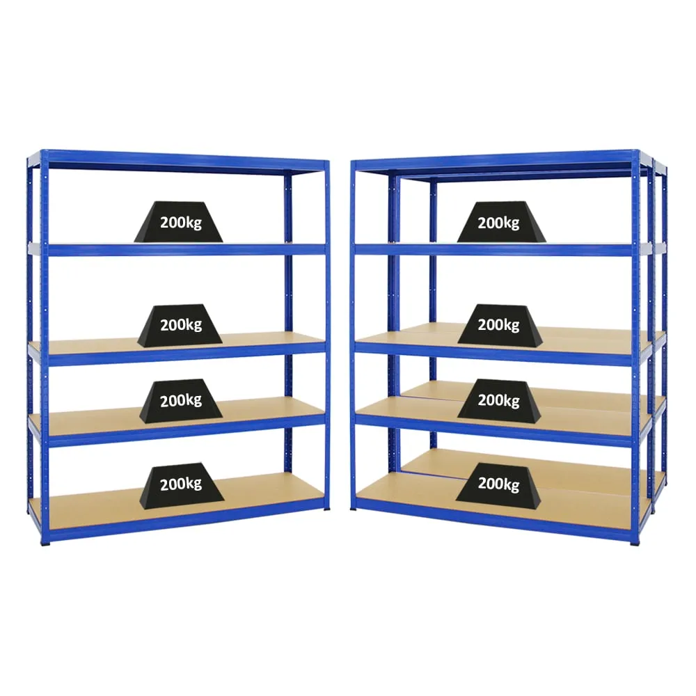 Mega Deal | 3x Schwerlastregal Giant Elephant | HxBxT 180x150x45 cm |  Fachlast 200kg | Blau