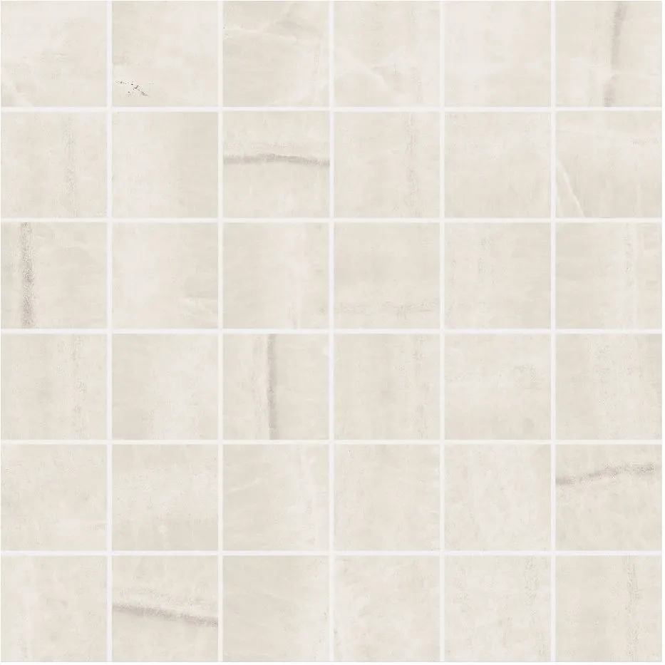 PANARIA FLIESEN TRILOGY MOSAIK ONYX LIGHT LUX REKTIFIZIERT 29X29