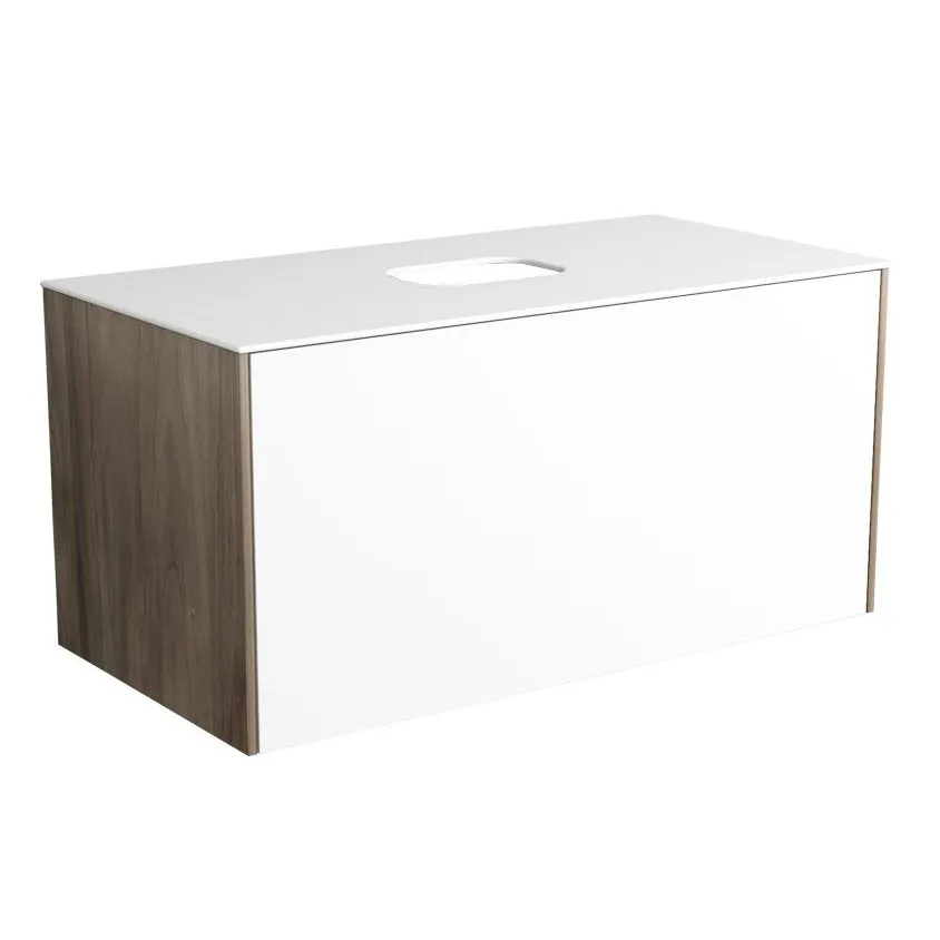 SIMAS FOLIO WANDSCHRANK MIT KERAMIKPLATTE WEISS GLÄNZEND 100X50 CM