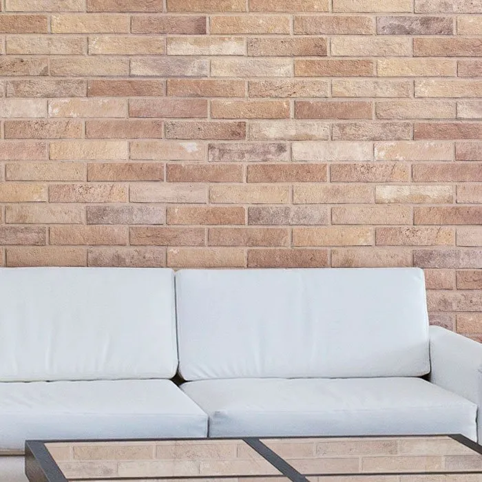 RONDINE BRISTOL FLIESEN CREAM BRICK STRUKTURIERT 6X25