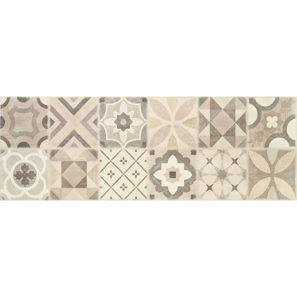 PANARIA FLIESEN EVEN DEKOR MEDLEY WARM NATURAL REKTIFIZIERT 35X100