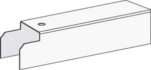 Abdeckleiste für Fachbodenregale Stecksystem T-Profil | HxB 4x100cm | Lichtgrau