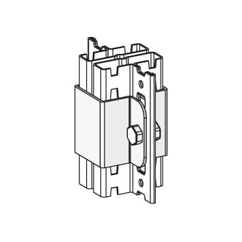 2x Profilverbinder für Fachbodenregale Stecksystem T-Profil | Lichtgrau