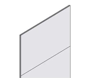 Rückwand für Fachbodenregale Stecksystem T-Profil | passend zu HxB 300x130cm | inkl. Haltehaken und Sicherungsstifte | Lichtgrau