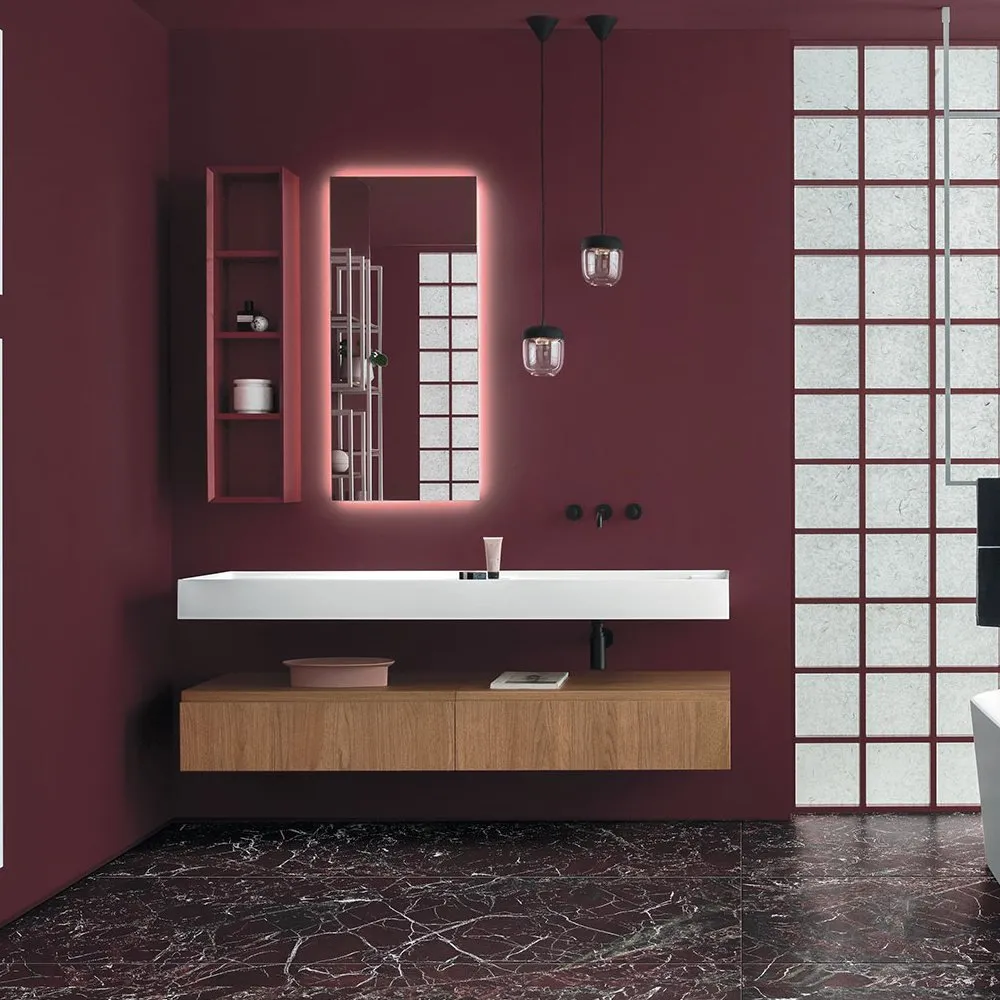 ARBI STREET 08 HÄNGEPLATTE MIT WASCHBECKEN, UNTERSCHRANK, SCHRANKWAND, SPIEGEL