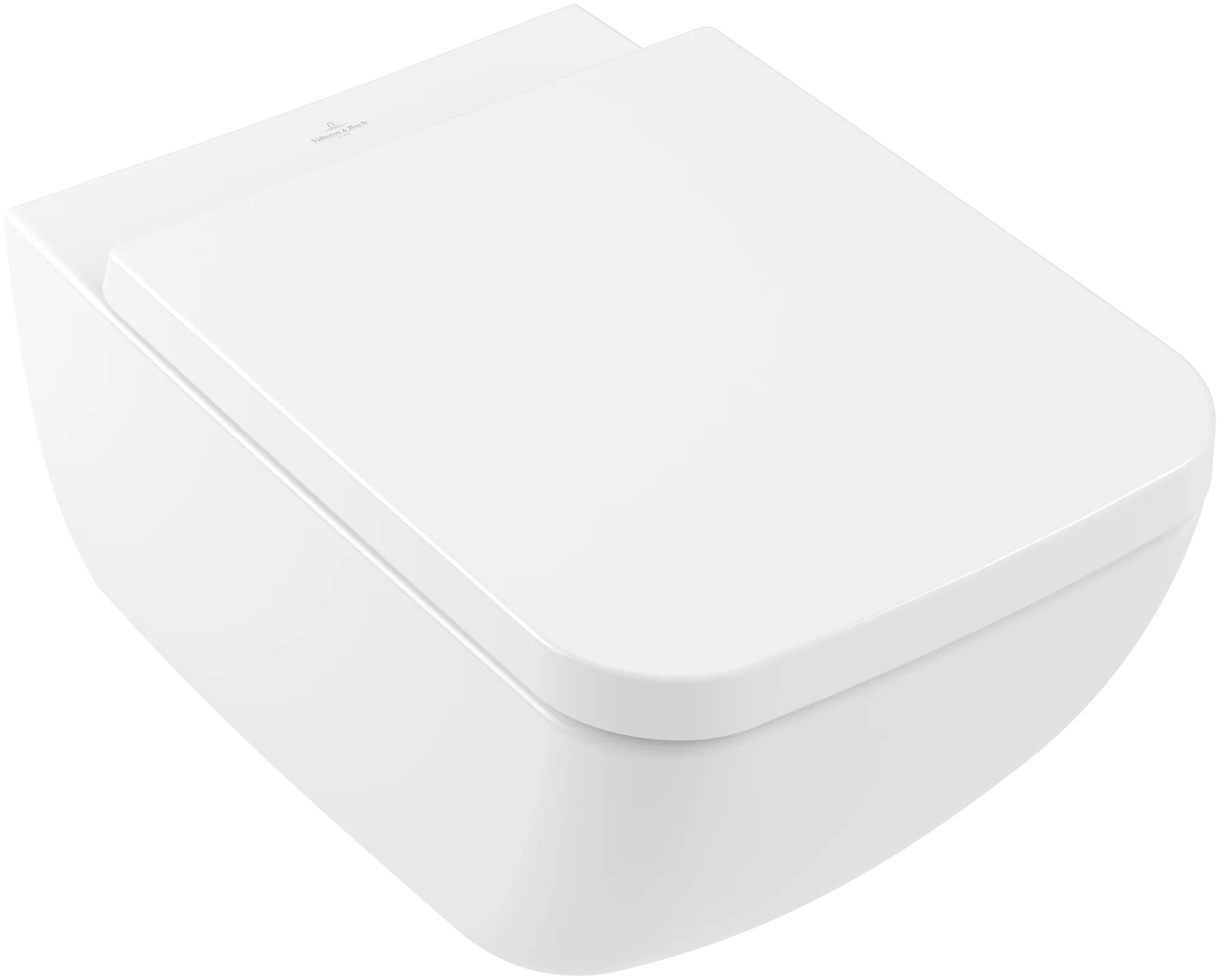 Wand-Tiefspül-WC Combi-Pack DirectFlush „Collaro“ 37,5 × 34 × 56 cm in Weiß Alpin, ohne Spülrand, Soft Closing, Quick Release