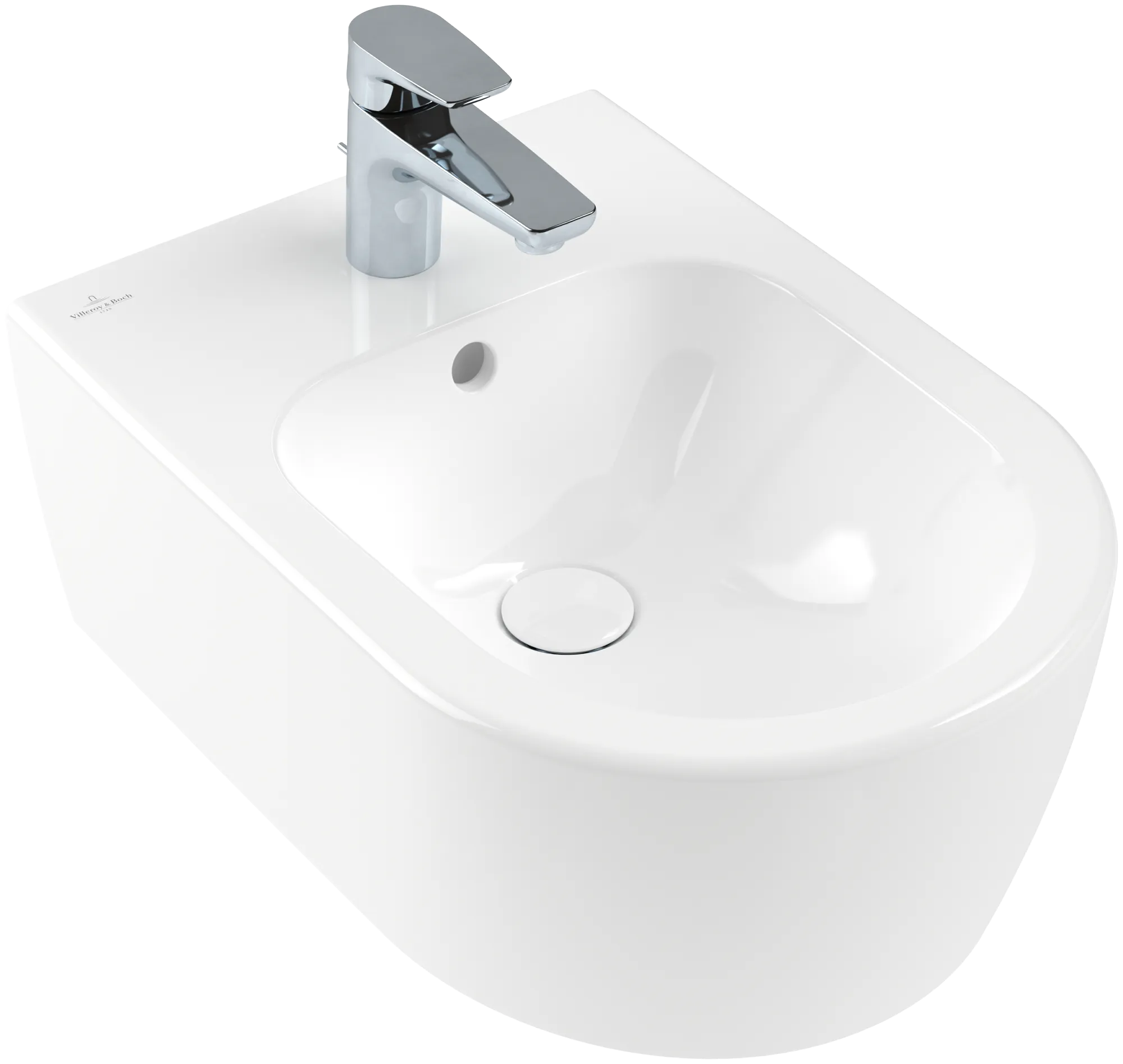 Villeroy & Boch Bidet „Avento“, Befestigung verdeckt 370 × 530 × 215 mm in Weiß Alpin
