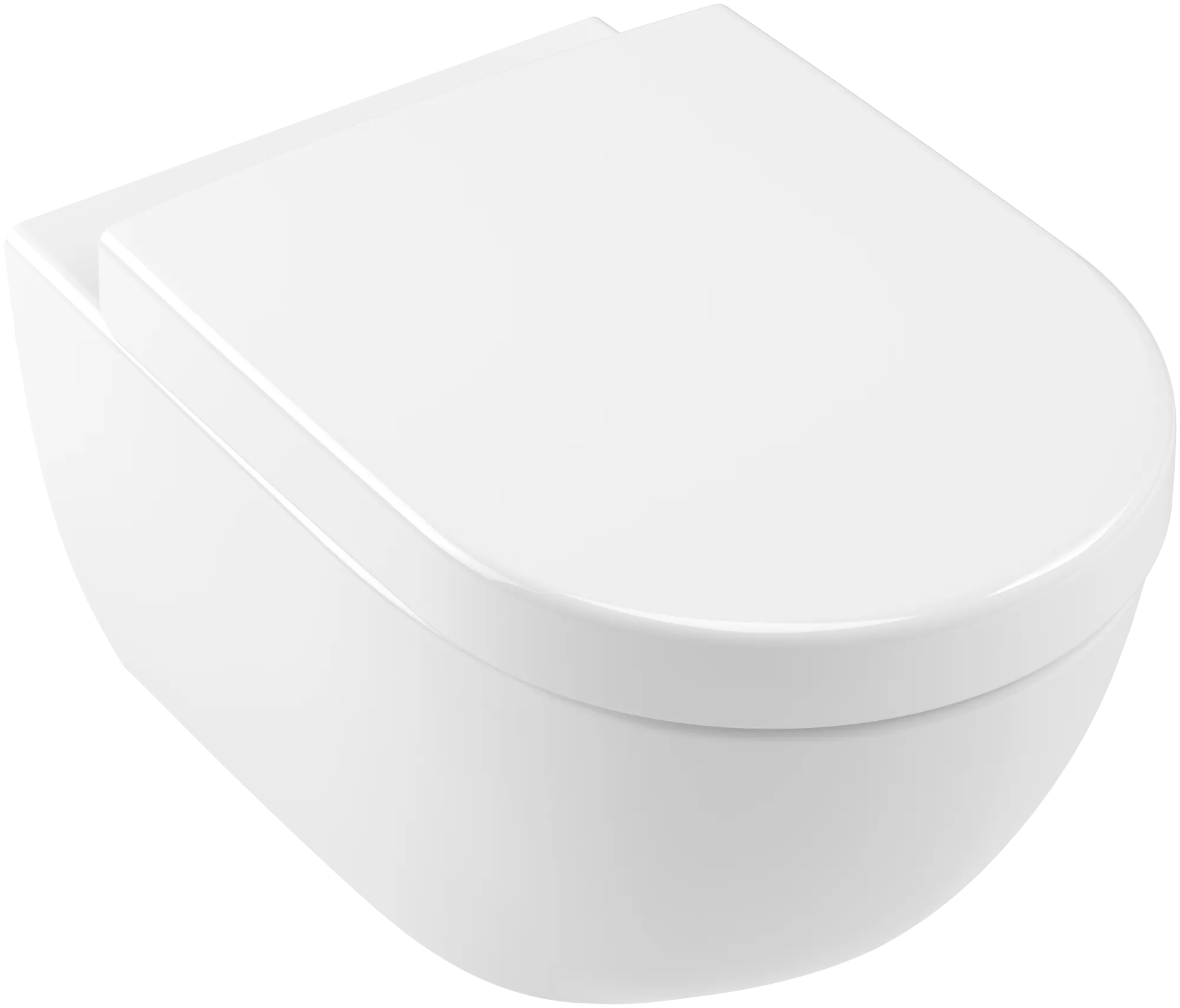 Wand-Tiefspül-WC „Subway 2.0“ 37,5 × 36 × 56,5 cm in Weiß Alpin, Abgang waagerecht, mit Spülrand