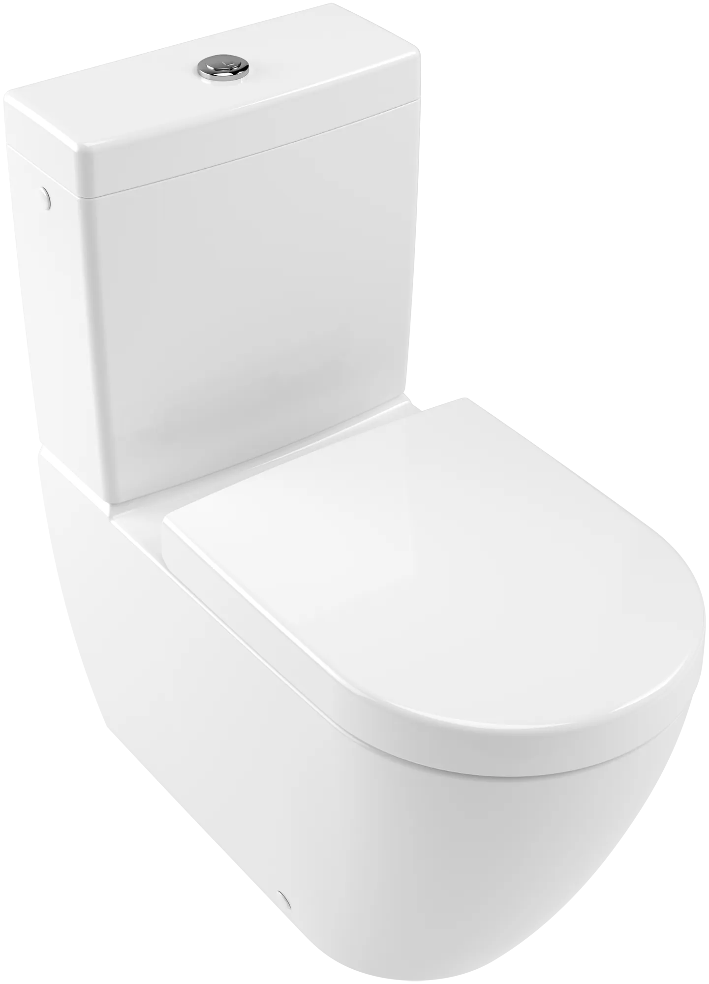 Stand-Tiefspül-WC für Kombination mit Spülkasten DirectFlush „Subway 2.0“ 37 × 40 × 70 cm in Weiß Alpin, ohne Spülrand, Abgang waagerecht