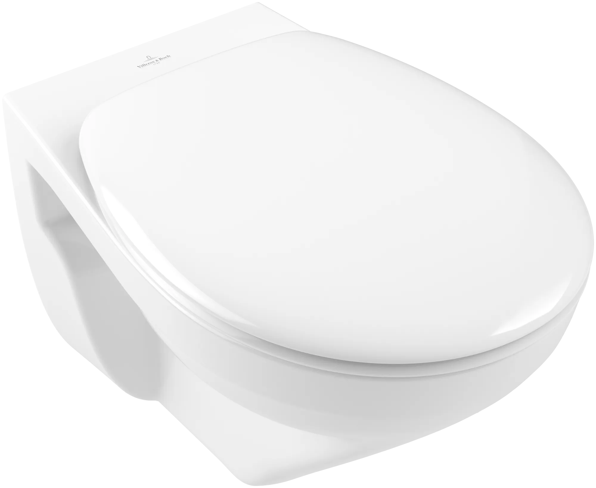 Wand-Tiefspül-WC Combi-Pack DirectFlush „O.novo“ 36 × 36 × 54 cm in Weiß Alpin, ohne Spülrand