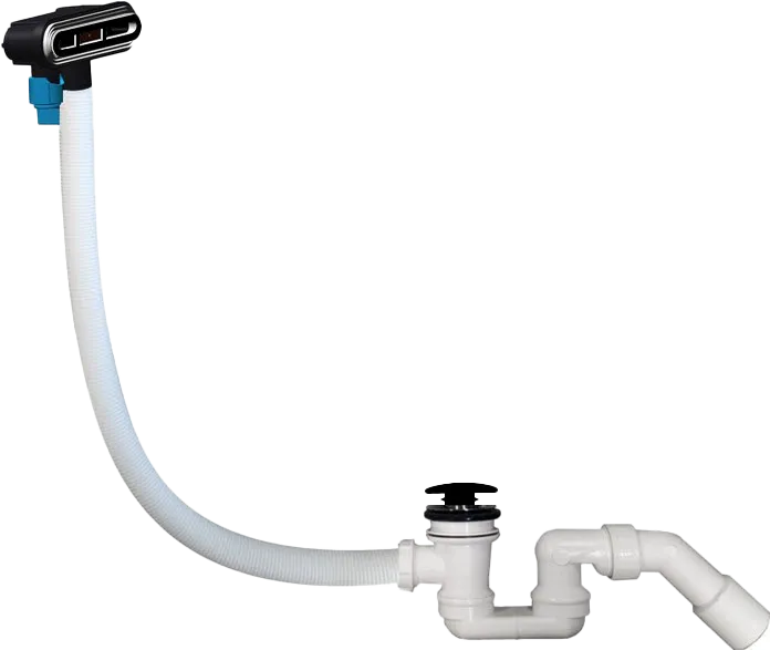 Ab-und Überlaufgarnitur Zubehör U909594, 200 x 300 x 100 mm, Black Matt