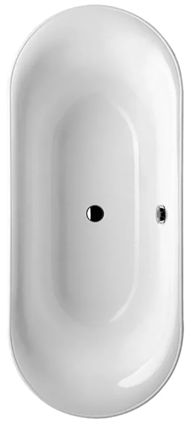 Villeroy & Boch Badewanne „Cetus“ oval 175 × 75 cm, Mittelablauf in Weiß Alpin
