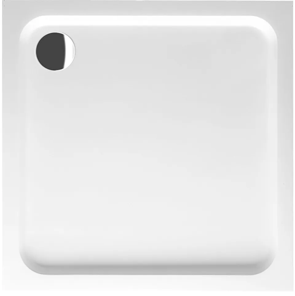 Villeroy & Boch quadrat Duschwanne „O.novo“ 90 × 90 cm ohne Oberflächenbeschichtung, in Weiß Alpin
