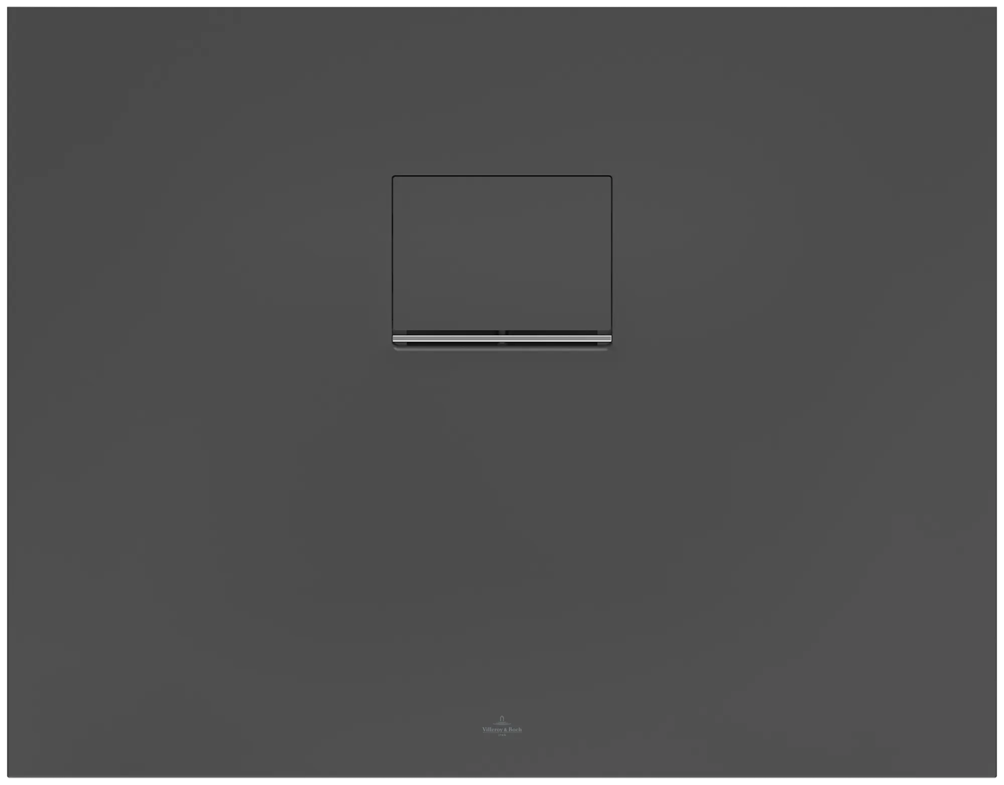 Villeroy & Boch rechteck Duschwanne „Squaro Infinity“ lange Seite geschnitten an der Wand 90 × 70 cm ohne Oberflächenbeschichtung, in Anthracite