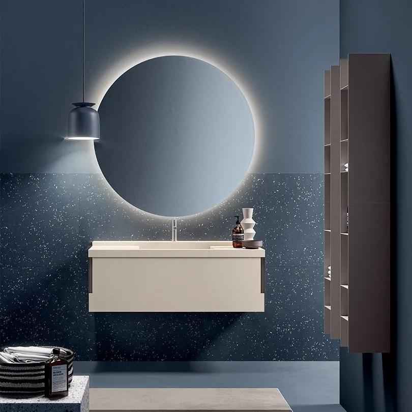 ARTESI FILO+ FP02 WANDWASCHTISCH MIT 1 SCHUBLADE UND SPIEGEL