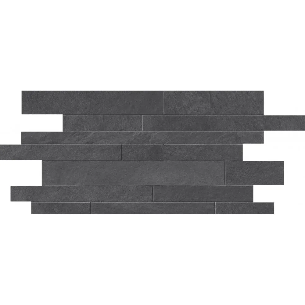 LEA CERAMICHE FLIESEN WATERFALL MURETTO DARK FLOW NATURAL REKT. 30X60