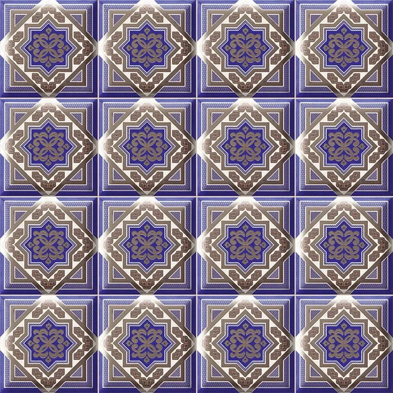 MAINZU FLIESEN HD EFFECTS DECOR ZOCO BLU METALLEFFEKT 15X15